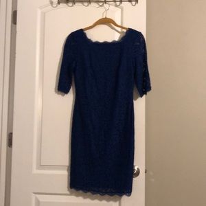 Royal blue lace dress